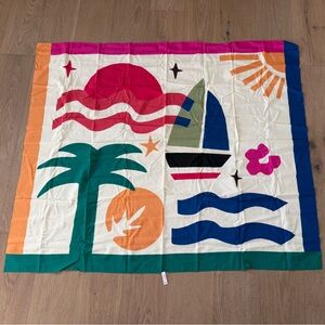 Colorful Beach Print Women Swim Sarong